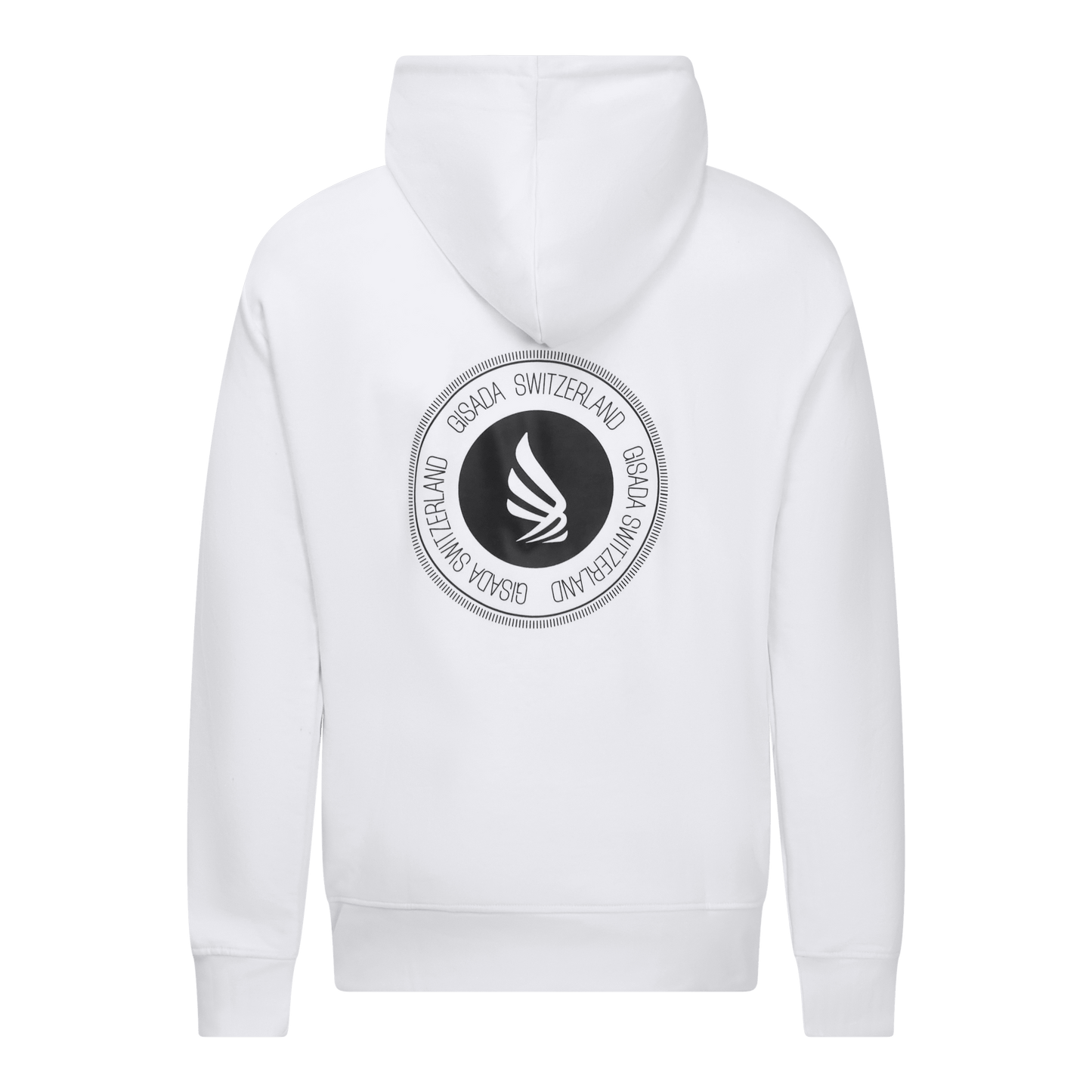 Regular Fit Hoodie in Midweight Cotton with Silicon Print - Gisada.com
