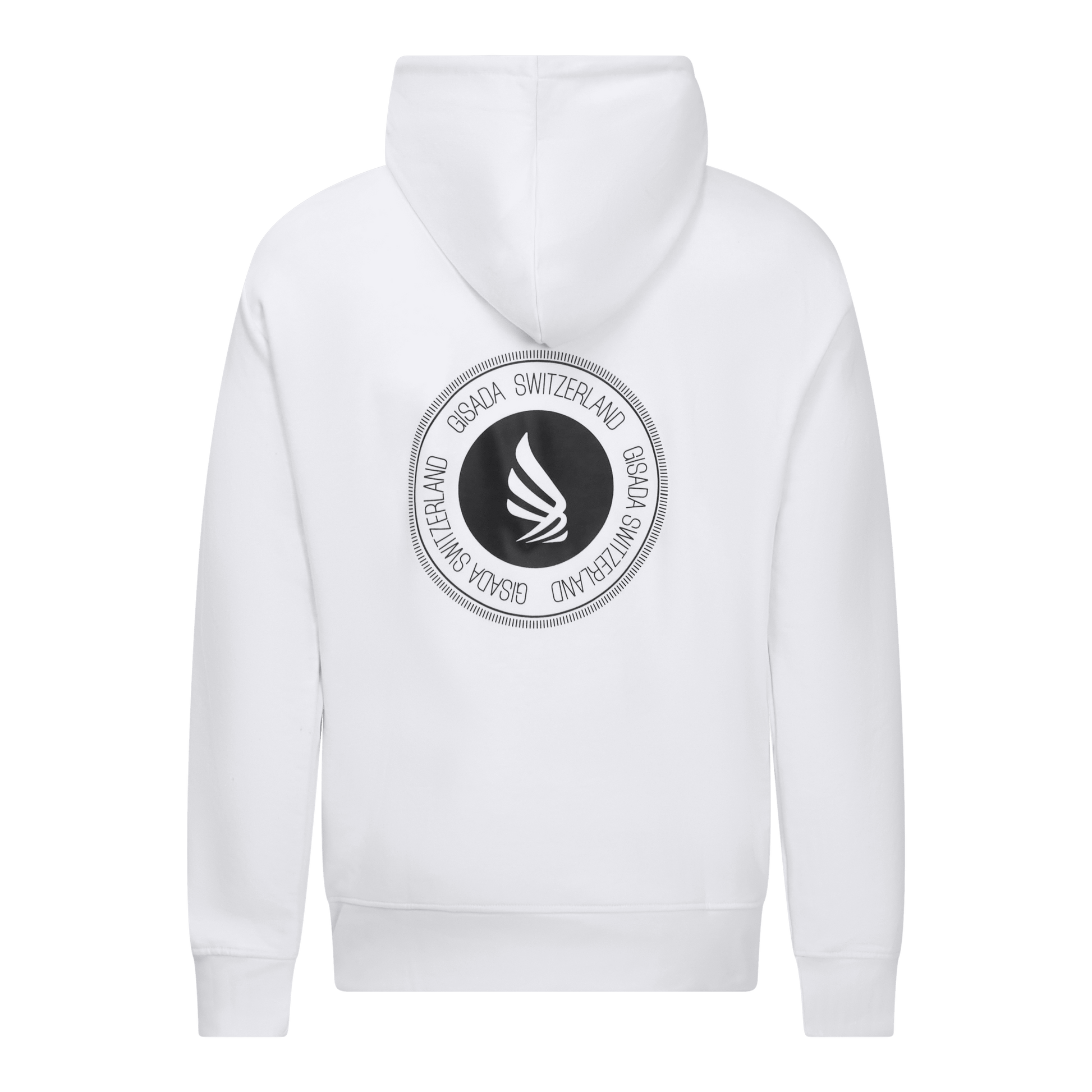 Regular Fit Hoodie in Midweight Cotton with Silicon Print - Gisada.com
