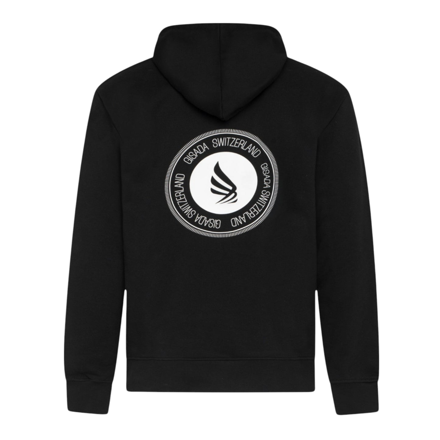 Regular Fit Hoodie in Midweight Cotton with Silicon Print - Gisada.com