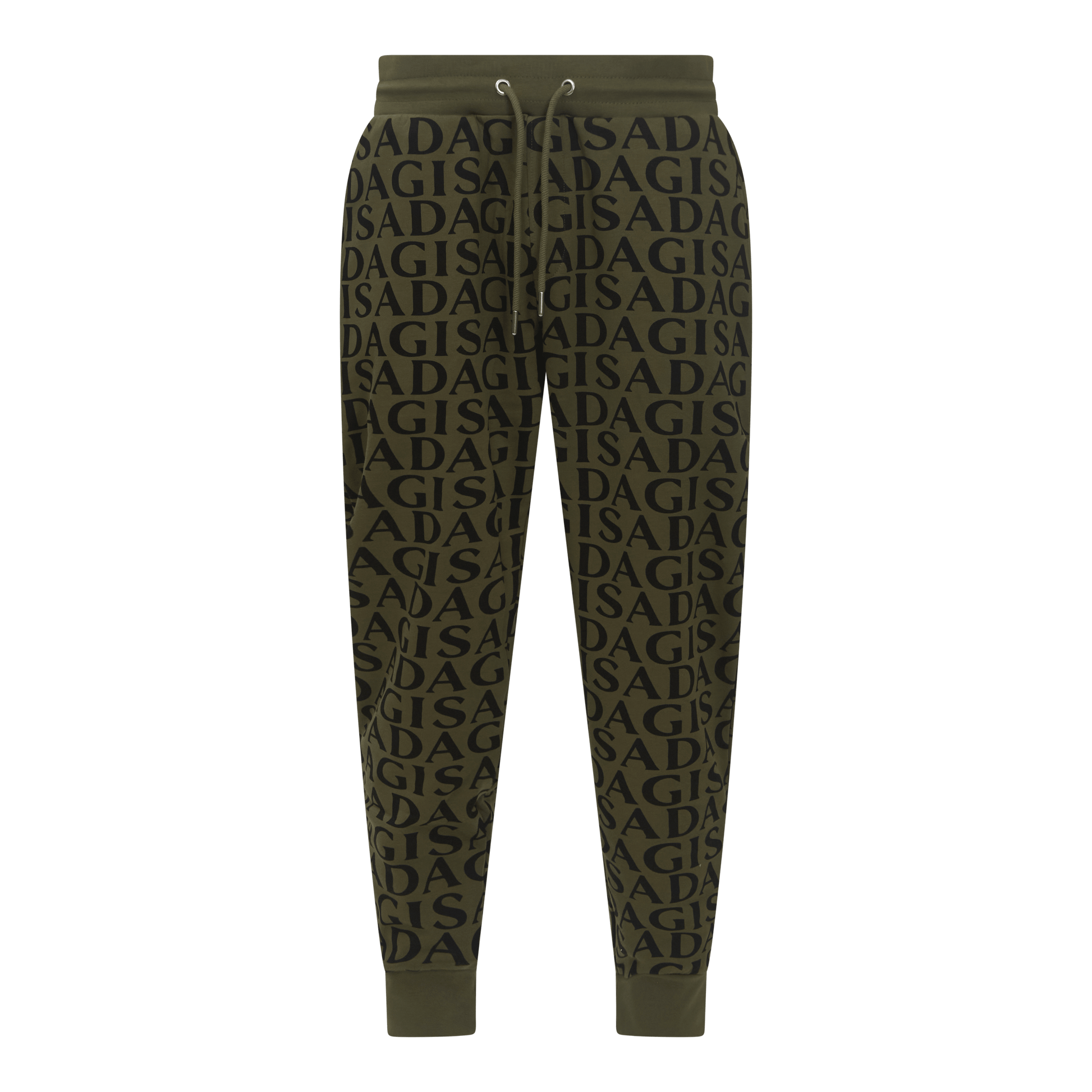 Regular Fit Jogger in Midweight Cotton with Allover Print - Gisada.com