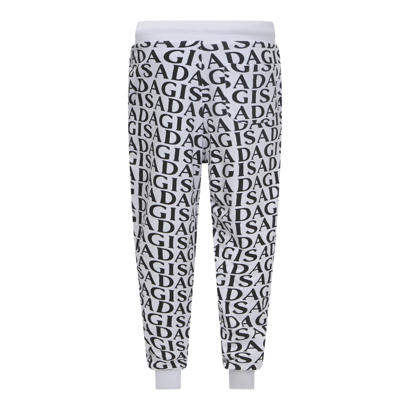 Regular Fit Jogger in Midweight Cotton with Allover Print - Gisada.com