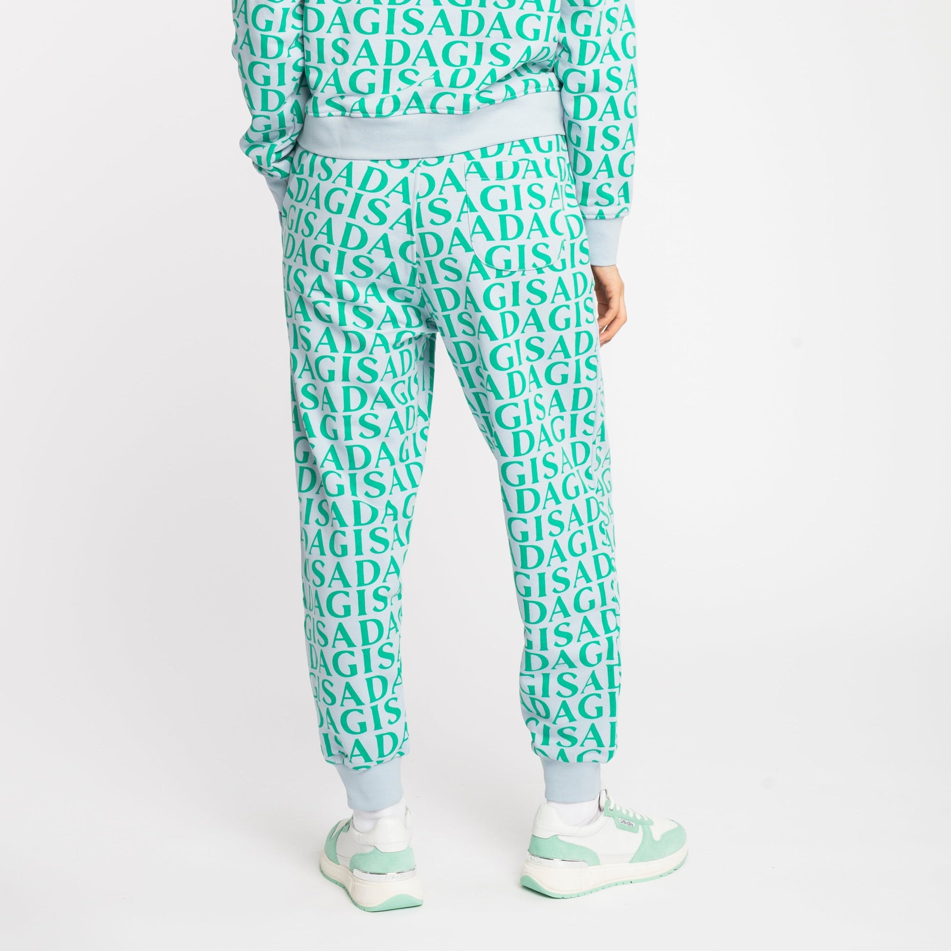 Regular Fit Jogger in Midweight Cotton with Allover Print - Gisada.com