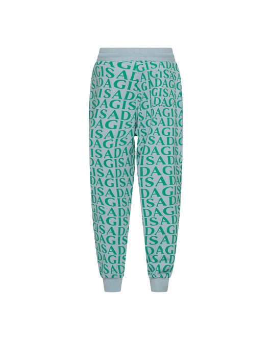Regular Fit Jogger in Midweight Cotton with Allover Print - Gisada.com