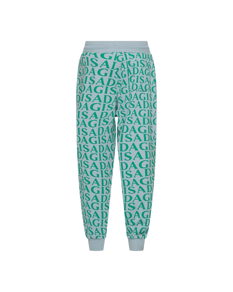 Regular Fit Jogger in Midweight Cotton with Allover Print - Gisada.com