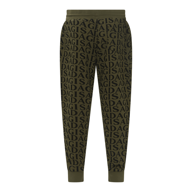 Regular Fit Jogger in Midweight Cotton with Allover Print