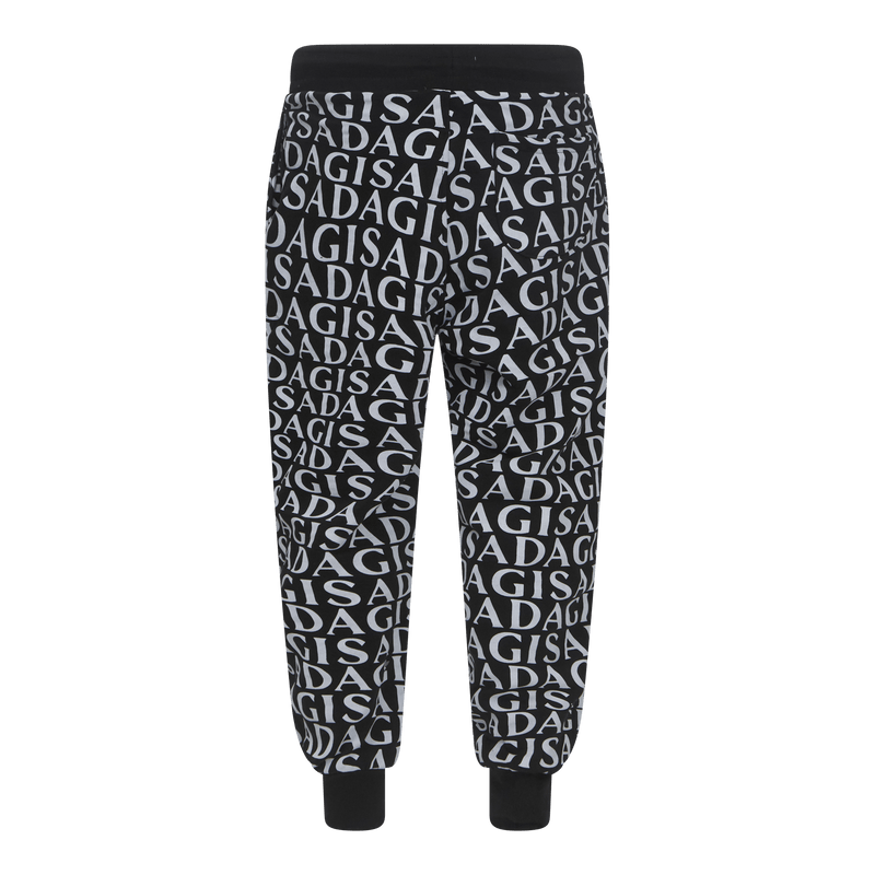 Regular Fit Jogger in Midweight Cotton with Allover Print - Gisada.com