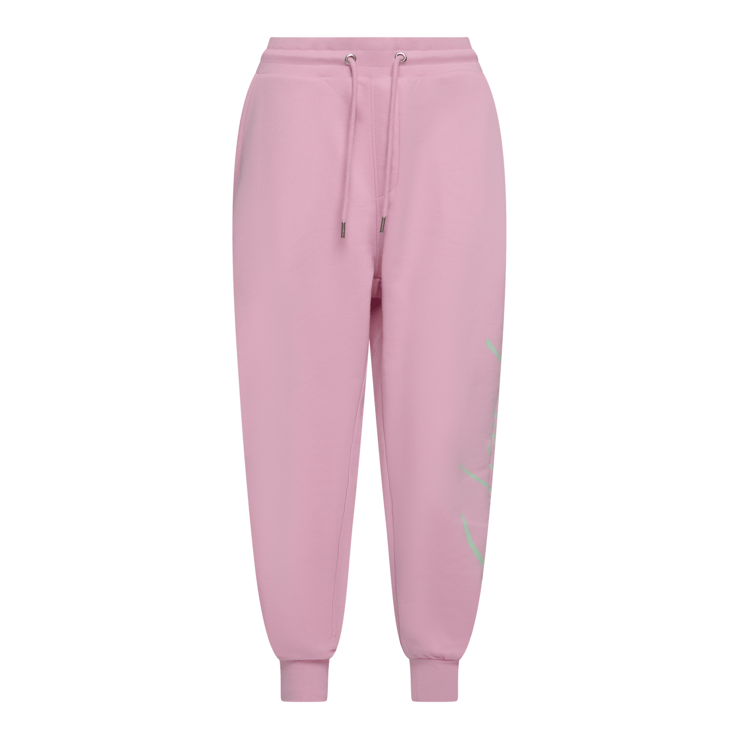 Regular Fit Jogger in Midweight Cotton with Cursive Puff Print - Gisada.com
