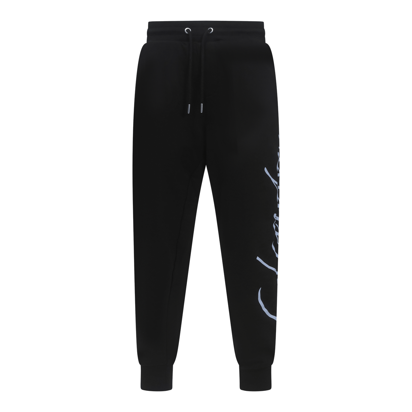 Regular Fit Jogger in Midweight Cotton with Cursive Puff Print - Gisada.com