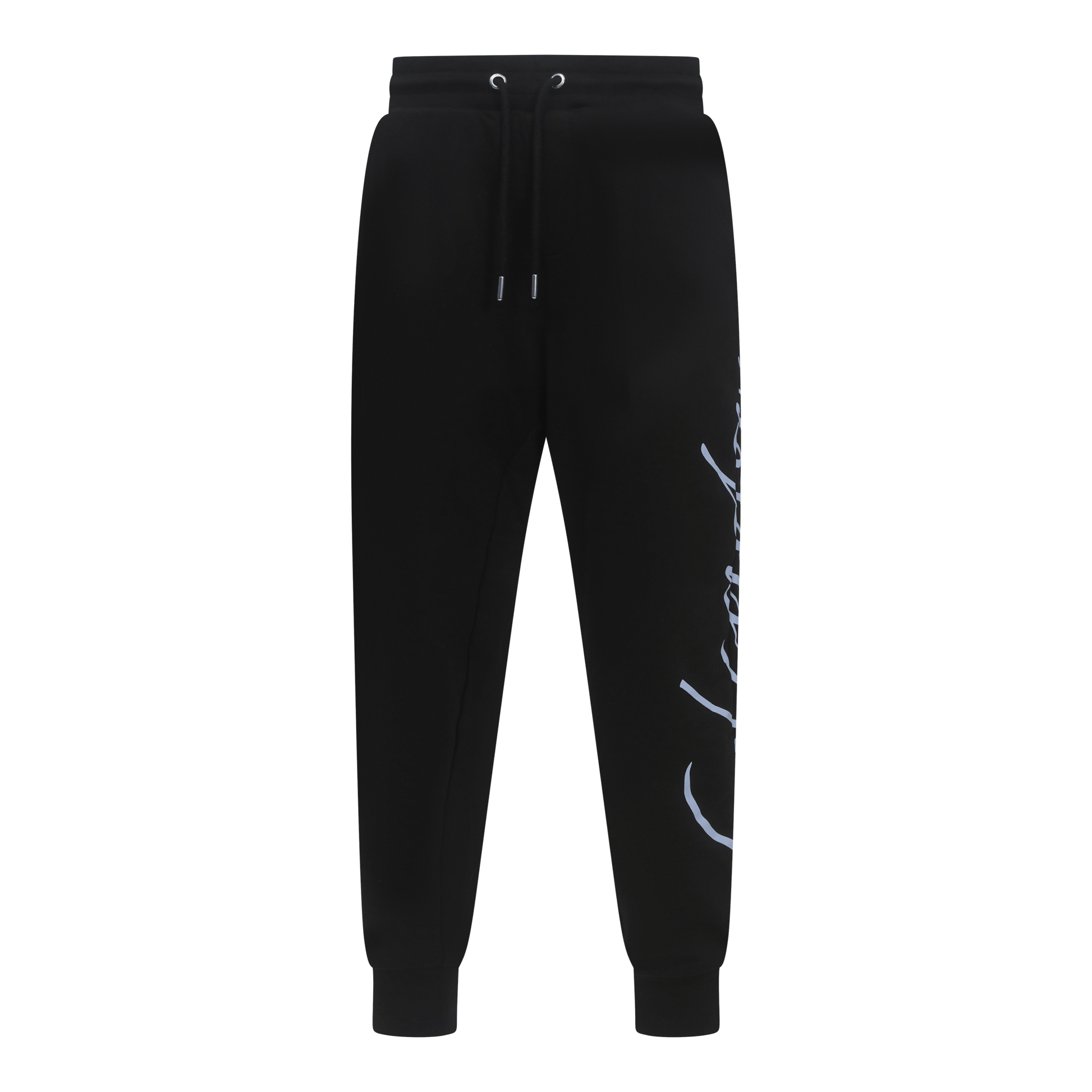 Regular Fit Jogger in Midweight Cotton with Cursive Puff Print - Gisada.com