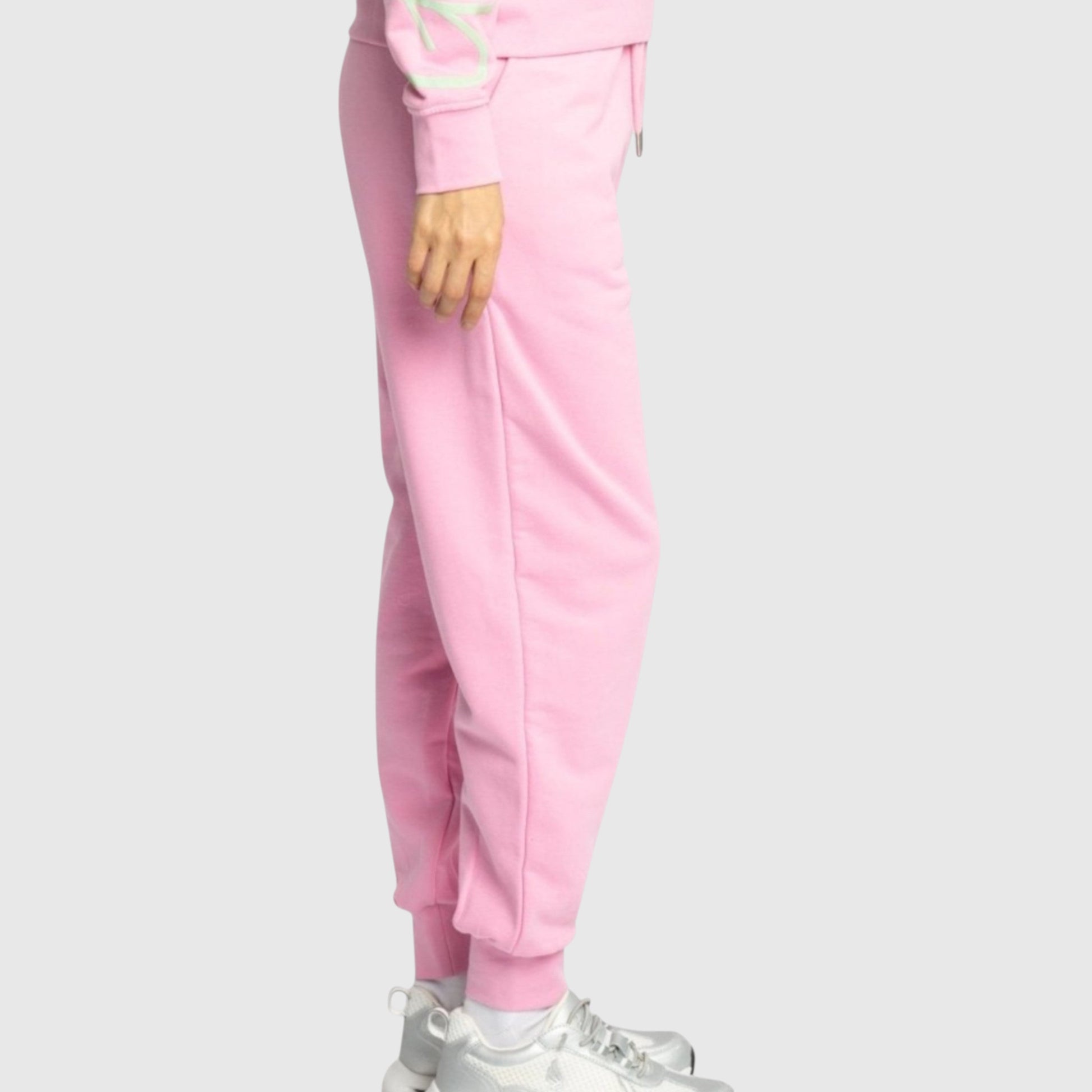 Regular Fit Jogger in Midweight Cotton with Cursive Puff Print - Gisada.com