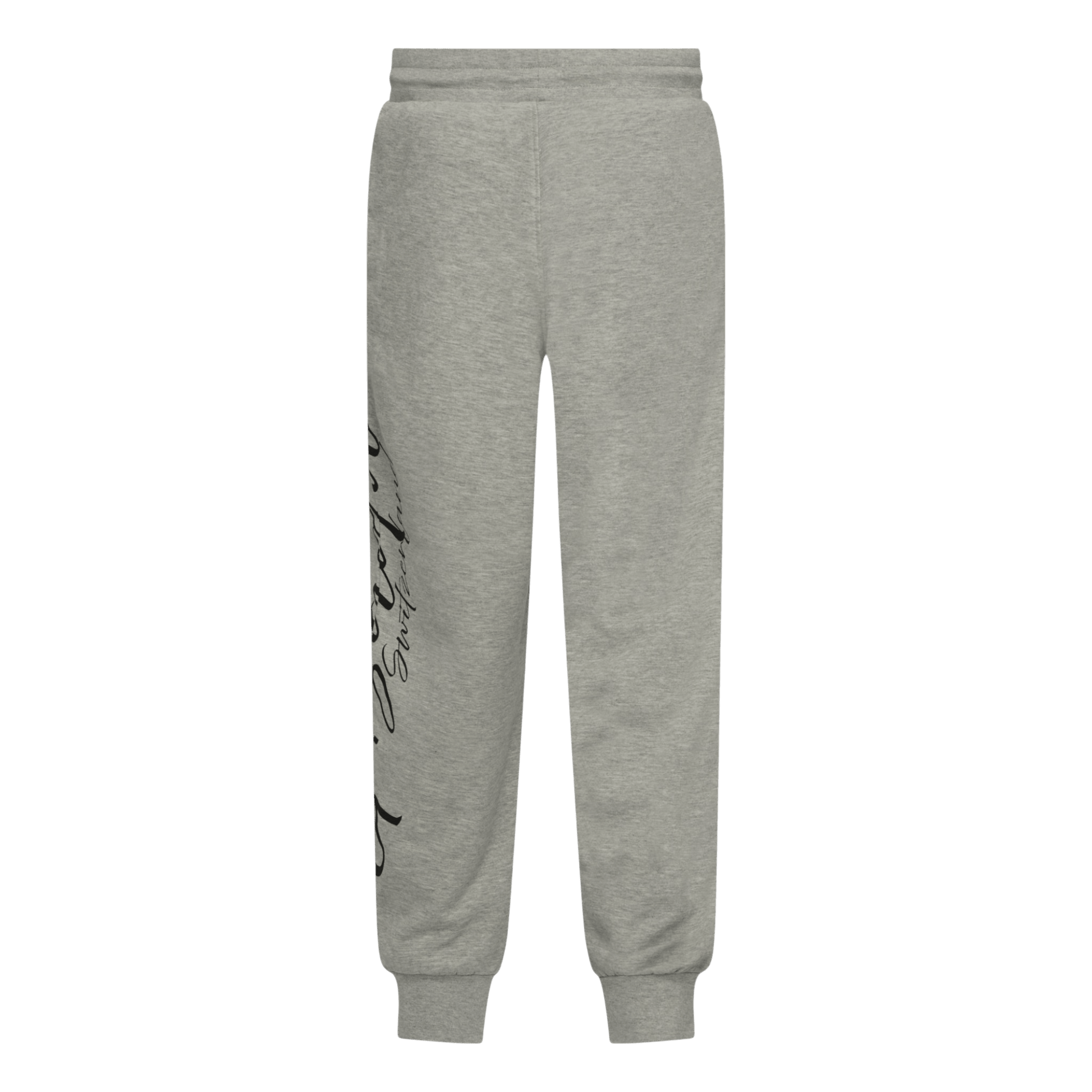 Regular Fit Jogger in Midweight Cotton with Cursive Puff Print - Gisada.com