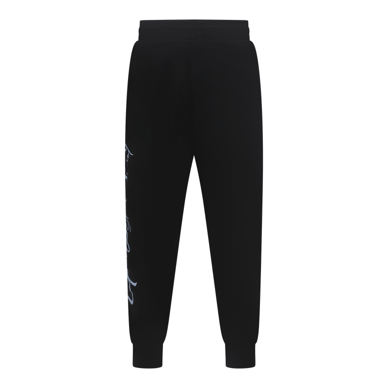 Regular Fit Jogger in Midweight Cotton with Cursive Puff Print - Gisada.com