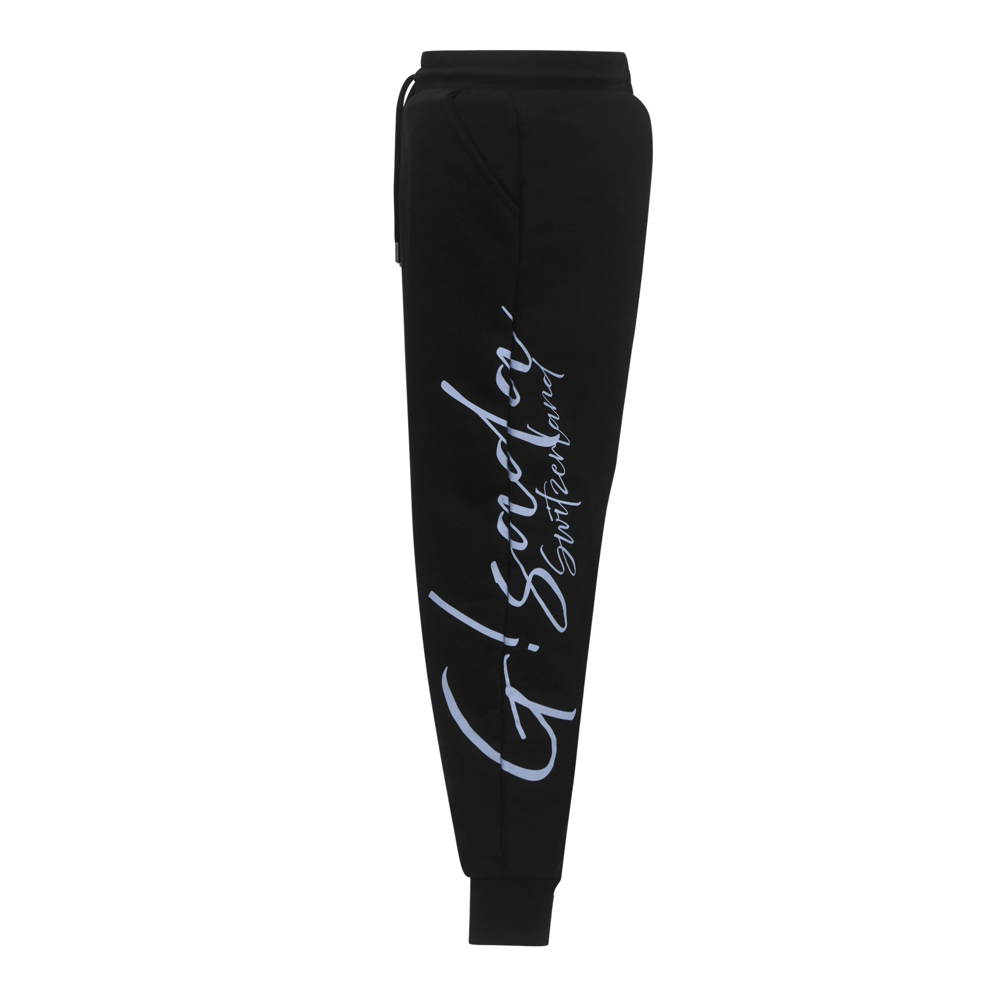 Regular Fit Jogger in Midweight Cotton with Cursive Puff Print - Gisada.com
