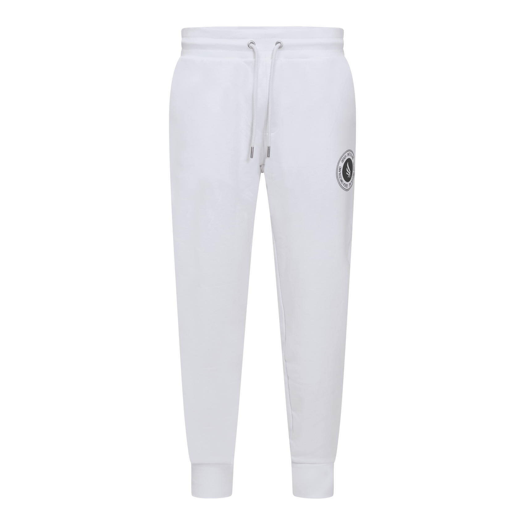 Regular Fit Jogger in Midweight Cotton with Flock Print - Gisada.com