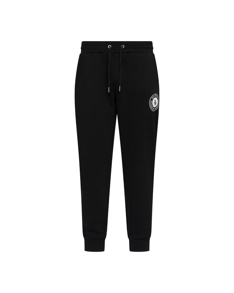 Regular Fit Jogger in Midweight Cotton with Flock Print - Gisada.com