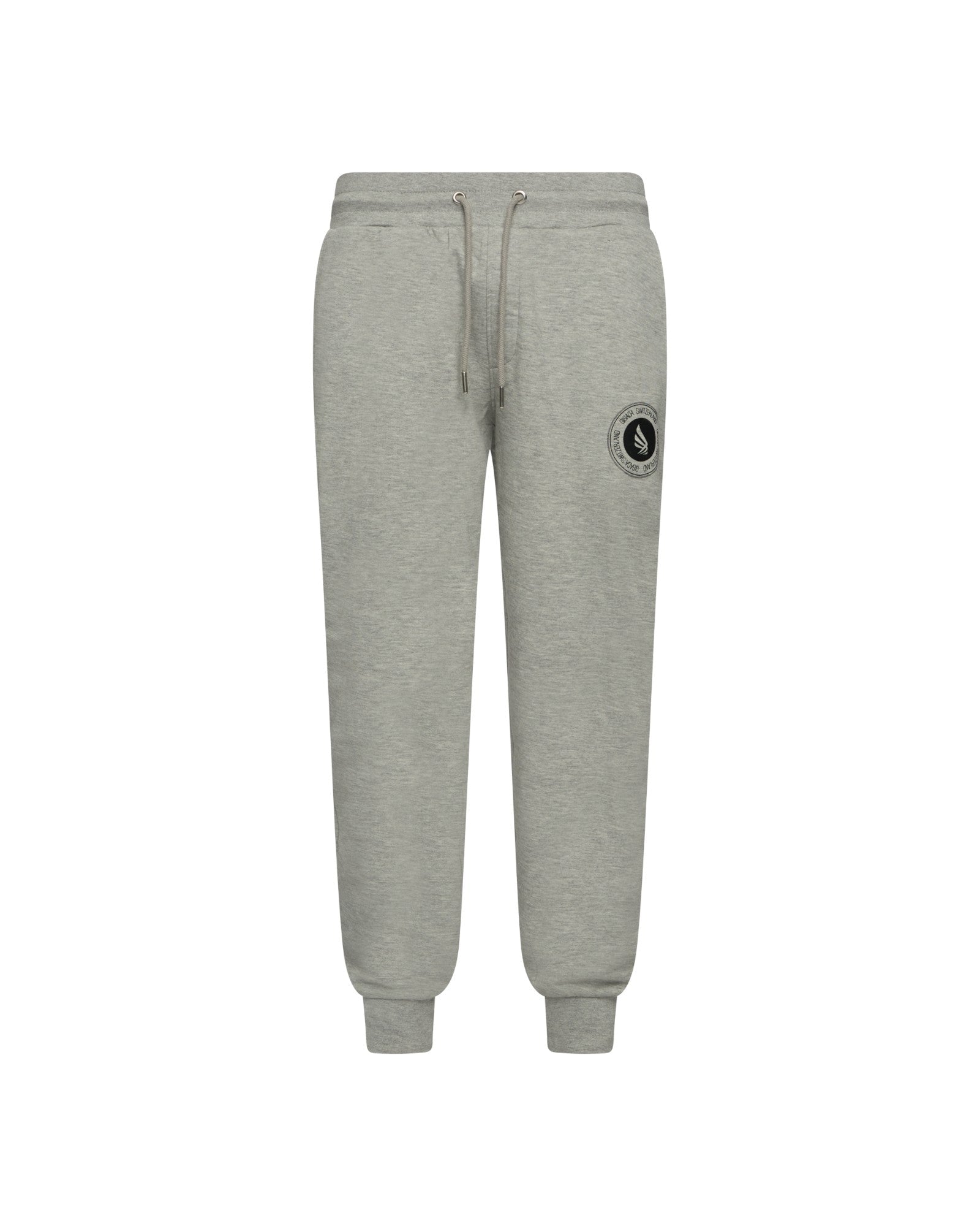 Regular Fit Jogger in Midweight Cotton with Flock Print - Gisada.com