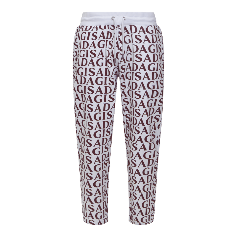Regular Fit Jogger in Midweight Cotton with Small Silicon Logo - Gisada.com