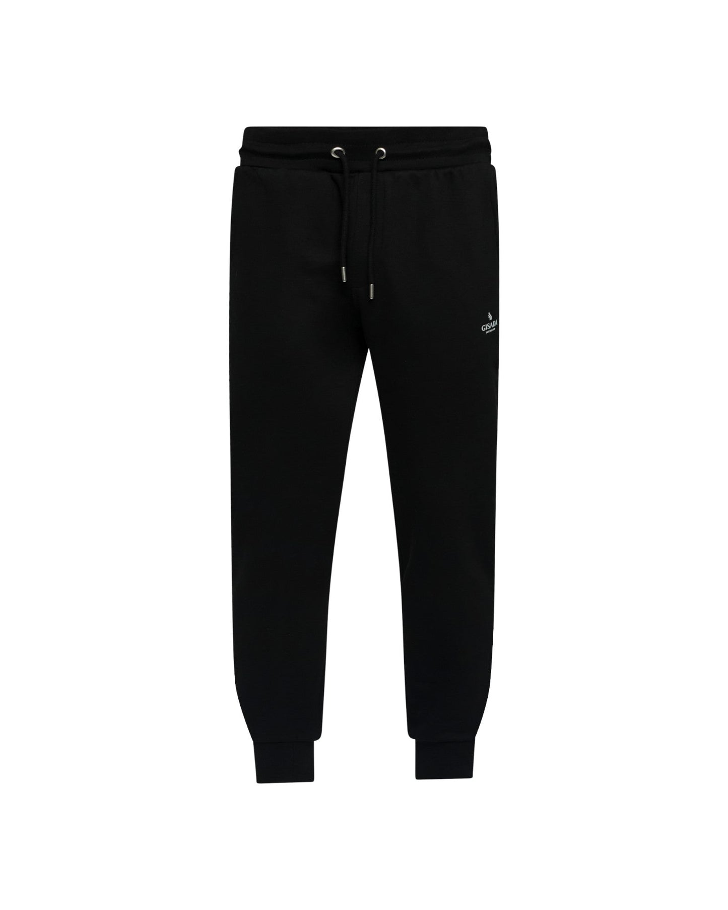 Regular Fit Jogger in Midweight Cotton with Small Silicon Logo - Gisada.com