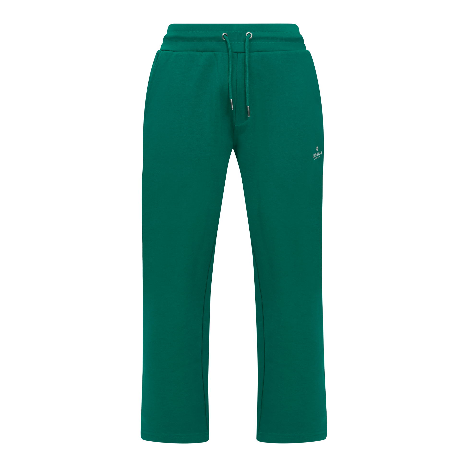 Regular Fit Jogger in Midweight Cotton with Small Silicon Logo - Gisada.com