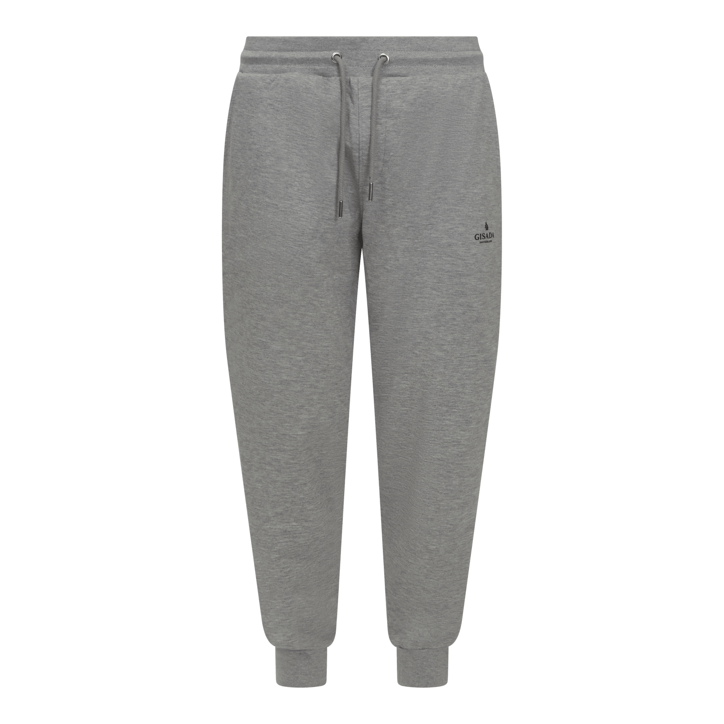 Regular Fit Jogger in Midweight Cotton with Small Silicon Logo - Gisada.com