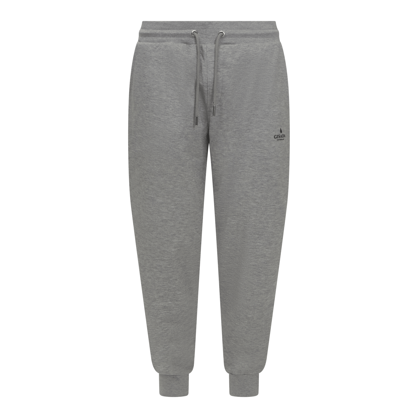 Regular Fit Jogger in Midweight Cotton with Small Silicon Logo - Gisada.com