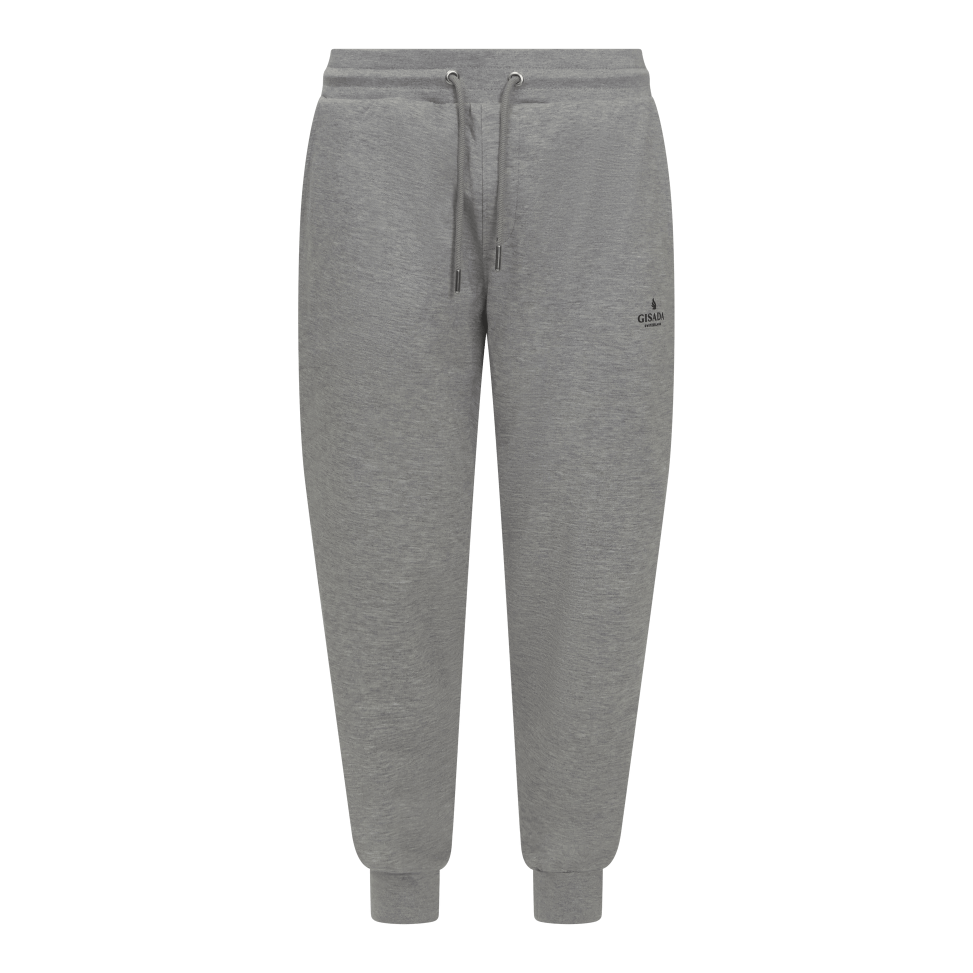 Regular Fit Jogger in Midweight Cotton with Small Silicon Logo - Gisada.com