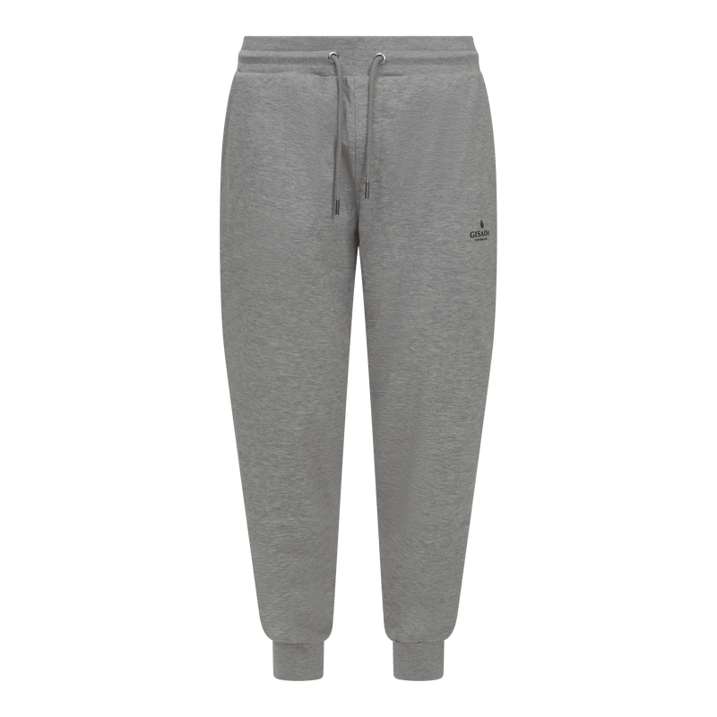 Regular Fit Jogger in Midweight Cotton with Small Silicon Logo - Gisada.com