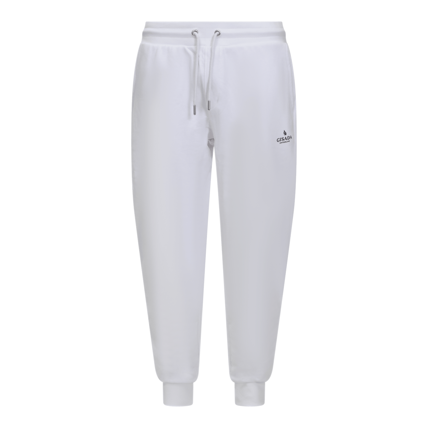 Regular Fit Jogger in Midweight Cotton with Small Silicon Logo - Gisada.com