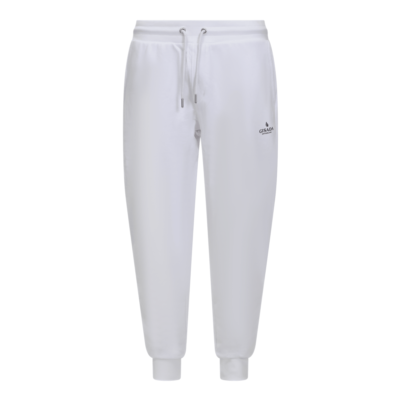 Regular Fit Jogger in Midweight Cotton with Small Silicon Logo - Gisada.com