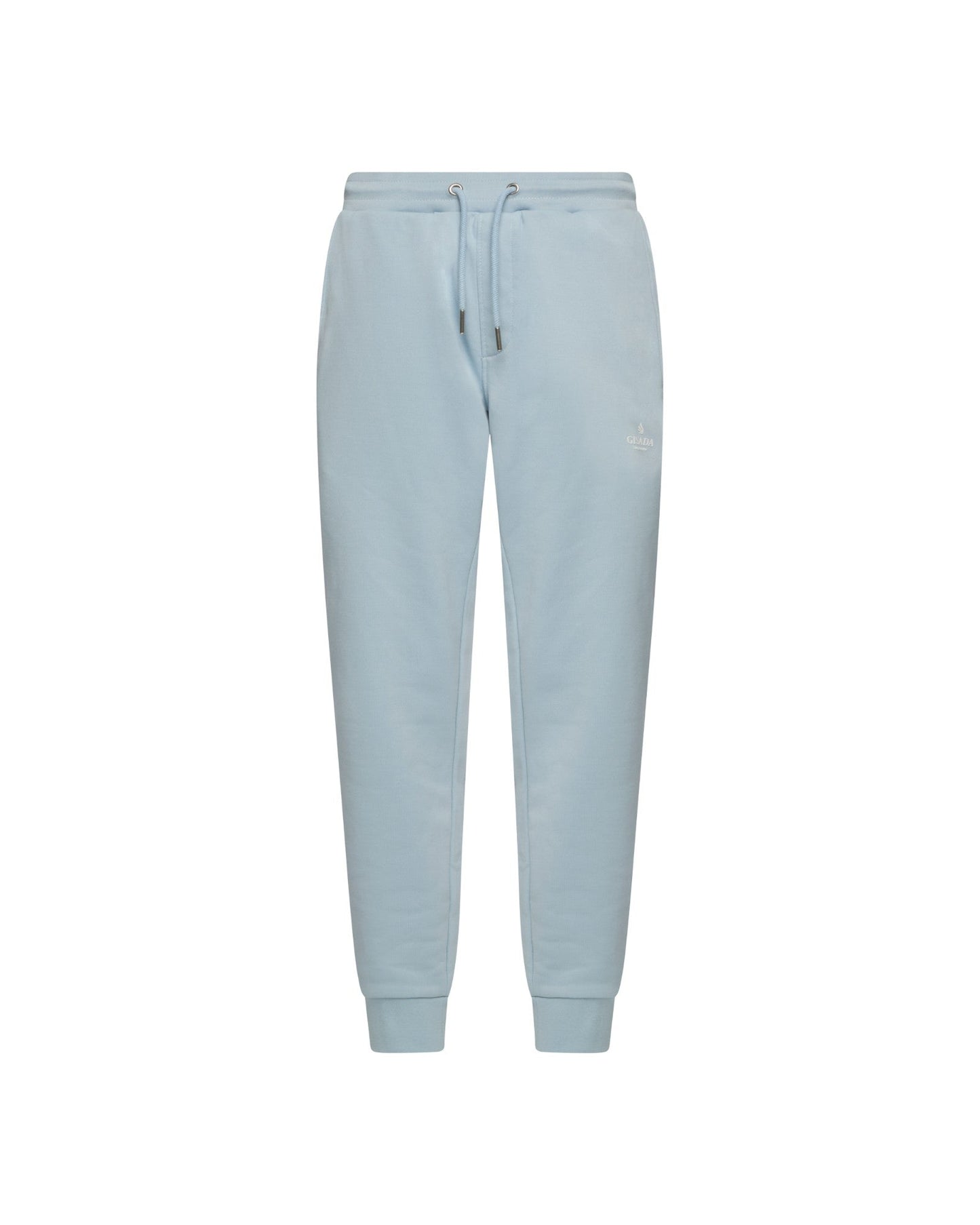 Regular Fit Jogger in Midweight Cotton with Small Silicon Logo - Gisada.com
