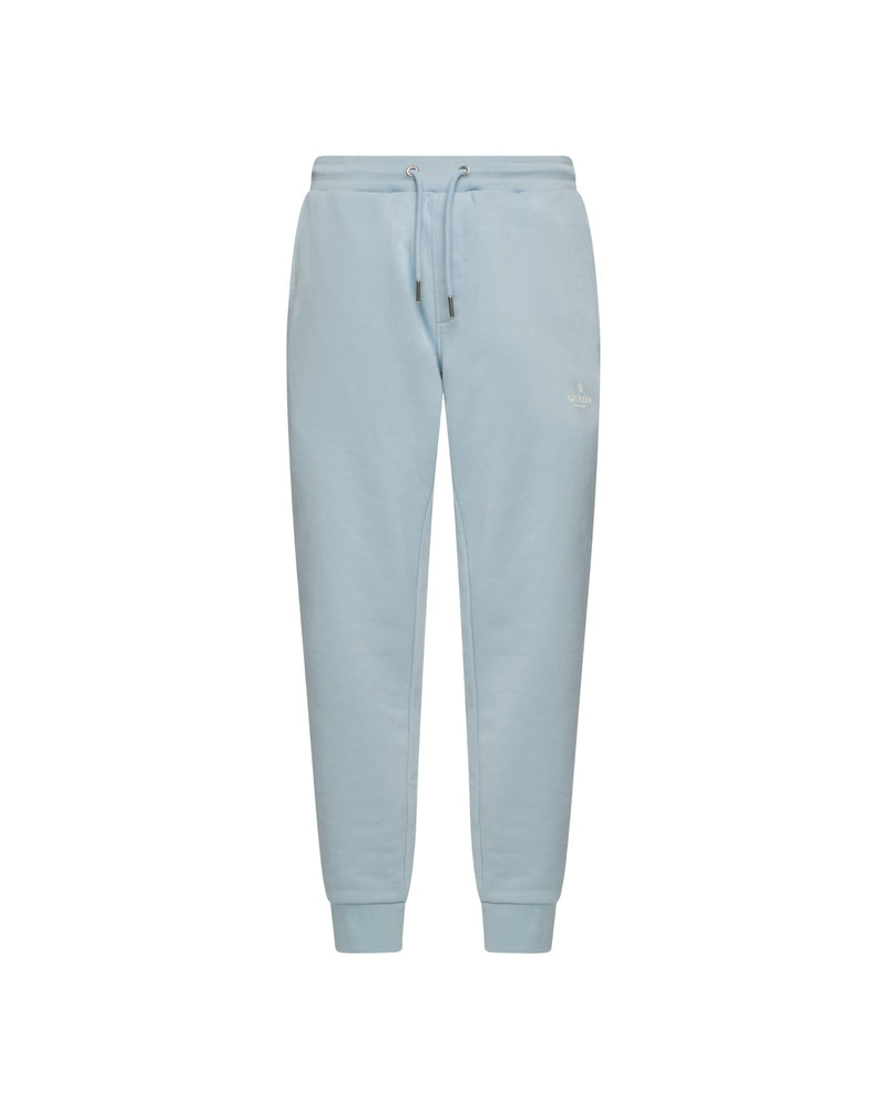 Regular Fit Jogger in Midweight Cotton with Small Silicon Logo - Gisada.com