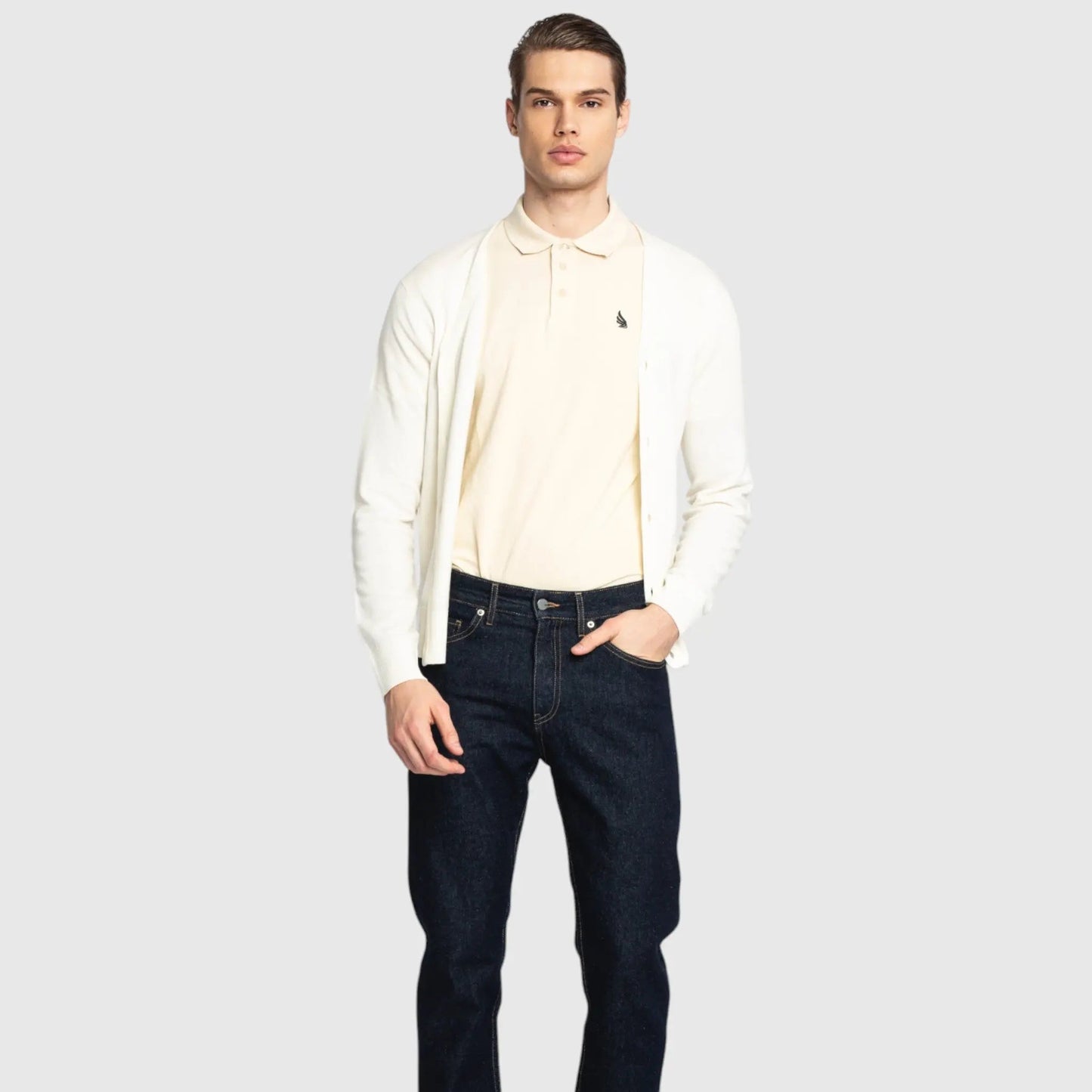 Regular Fit Knit Cardigan - Gisada.com