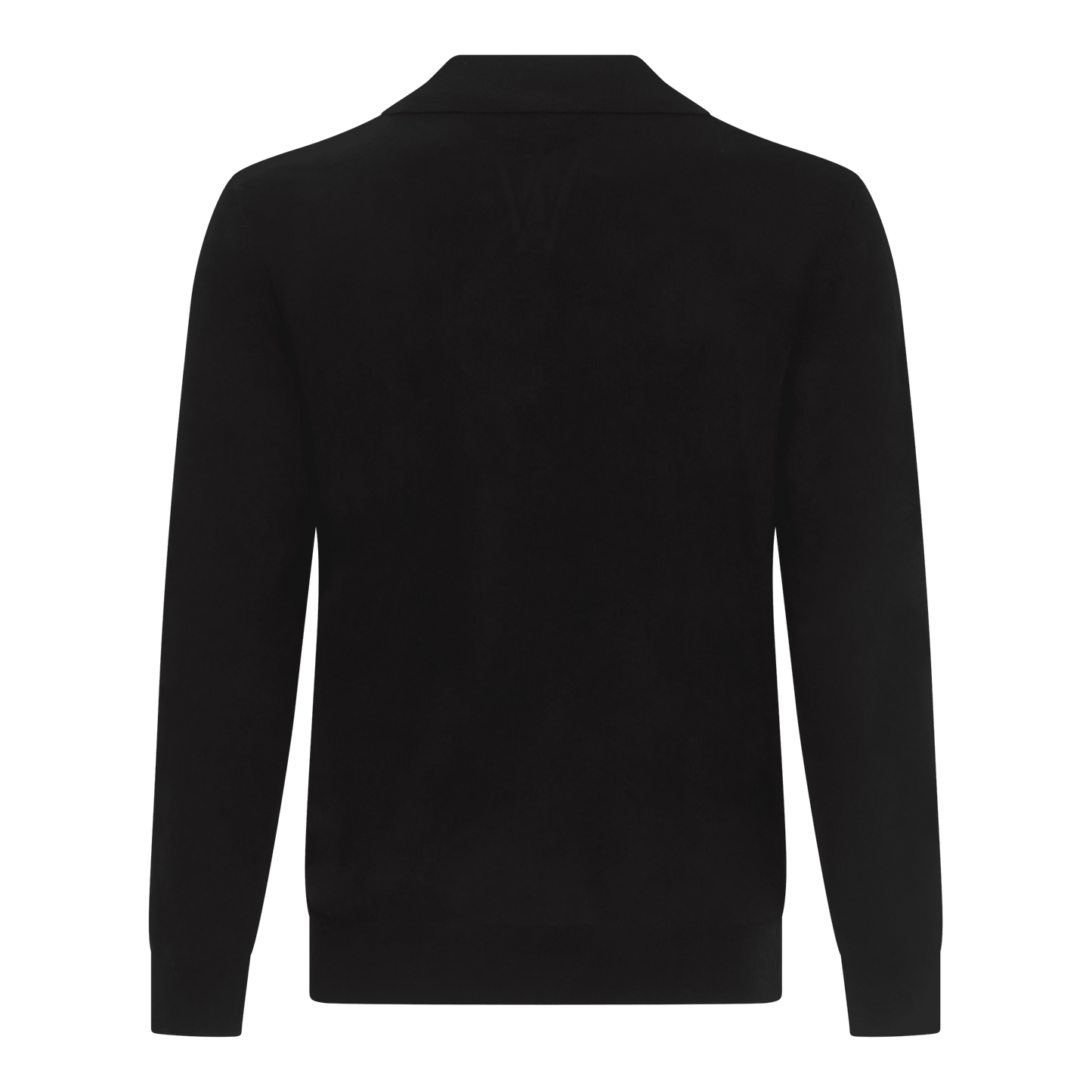 Regular Fit Knit Polo Shirt with Johnny Collar - Gisada.com