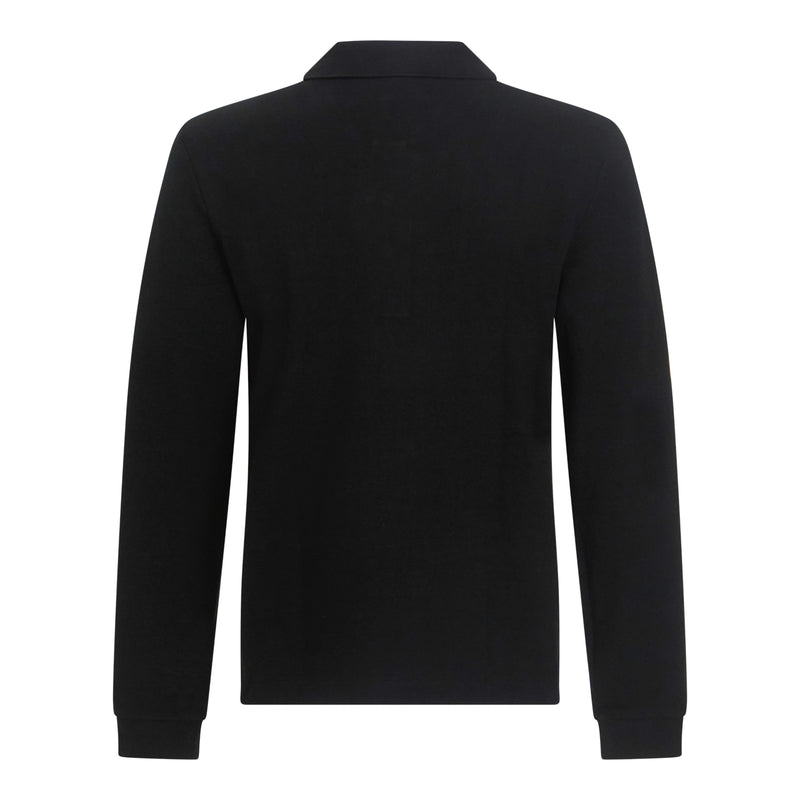 Regular Fit Langarm-Polo aus luxuriösem Interlock-Piquet mit gesticktem Gisada-Logo
