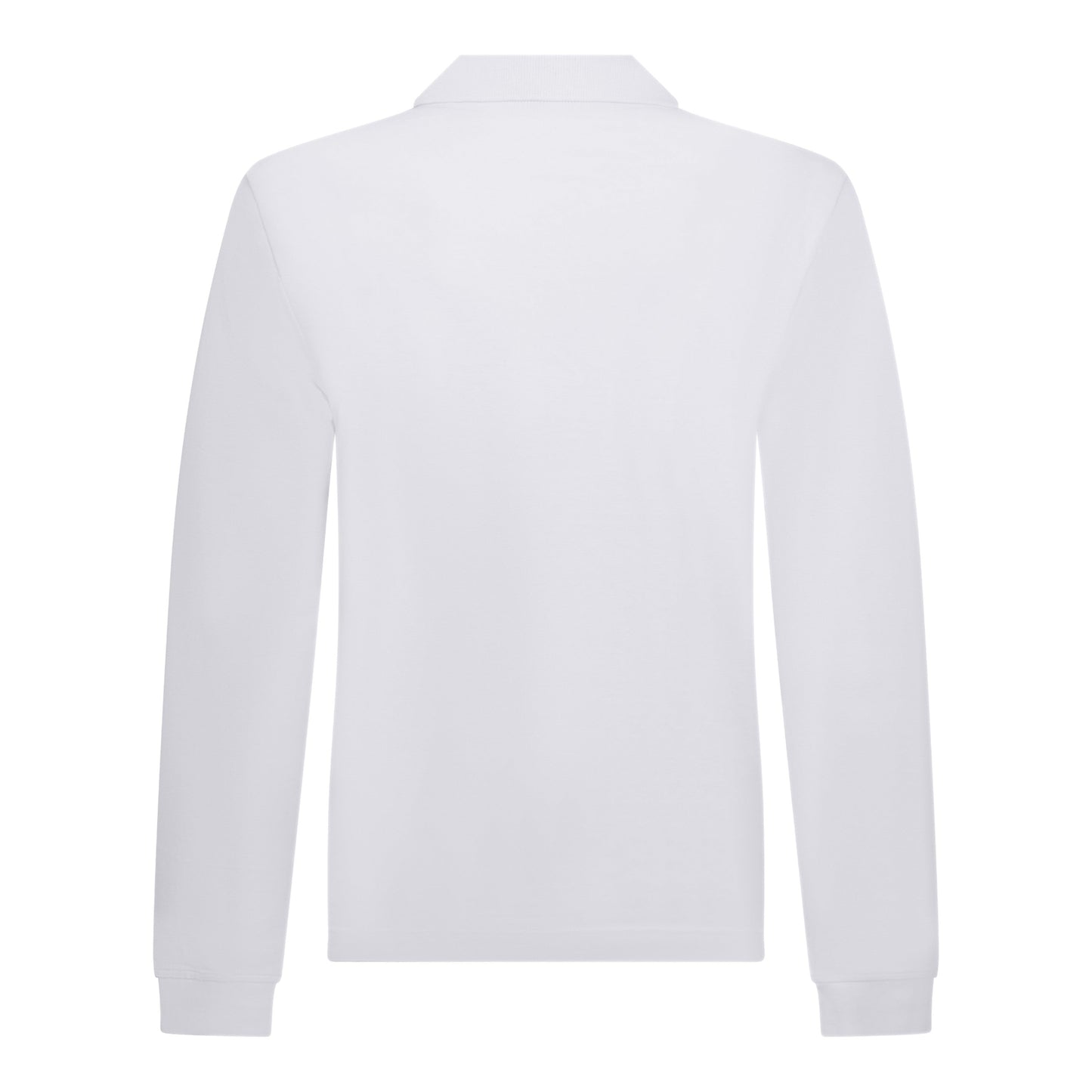 Regular Fit Long Sleeves Polo in Luxe Interlock Piquet with Embroidery Gisada Logo - Gisada.com