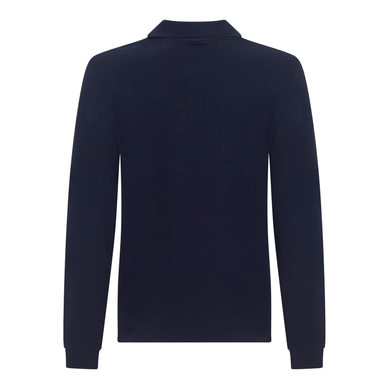 Regular Fit Kurzarm-Zip-Up-Polo aus Interlock-Piquet mit Gisada-Gummilogo