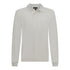 Regular Fit Long Sleeves Polo in Premium Cotton with Rubber Logo - Gisada.com