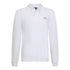 Regular Fit Long Sleeves Polo in Premium Cotton with Rubber Logo - Gisada.com