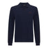 Regular Fit Long Sleeves Polo in Premium Cotton with Rubber Logo - Gisada.com