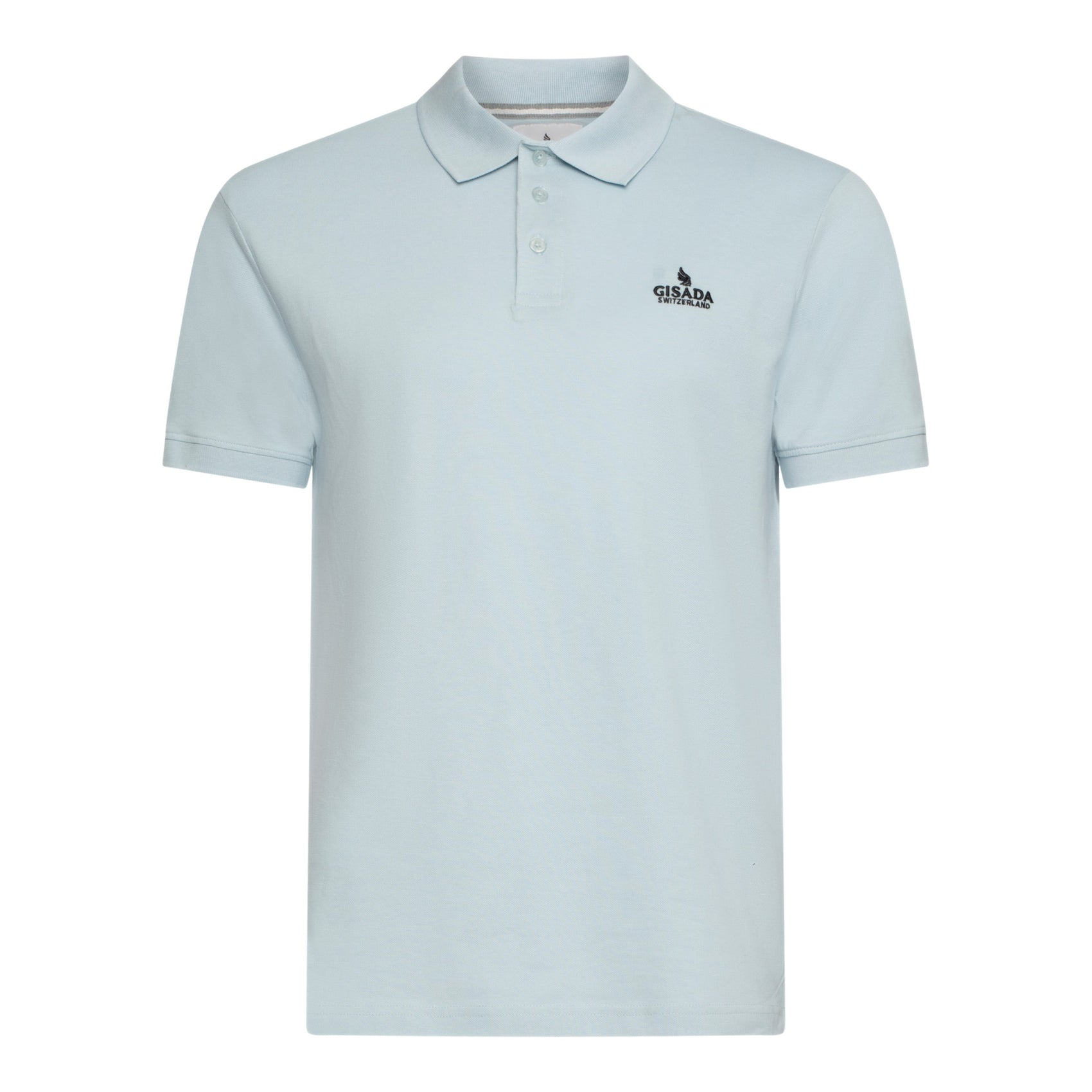 Regular Fit Polo in Cotton Piquet with 3D Embroidered Logo - Gisada.com