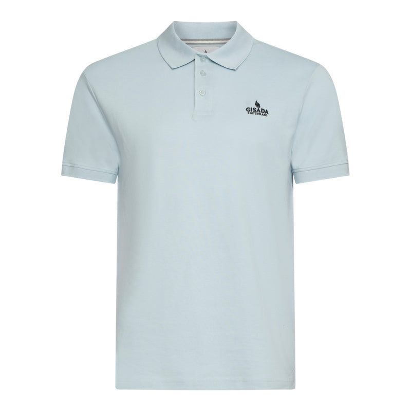 Regular Fit Polo in Cotton Piquet with 3D Embroidered Logo - Gisada.com