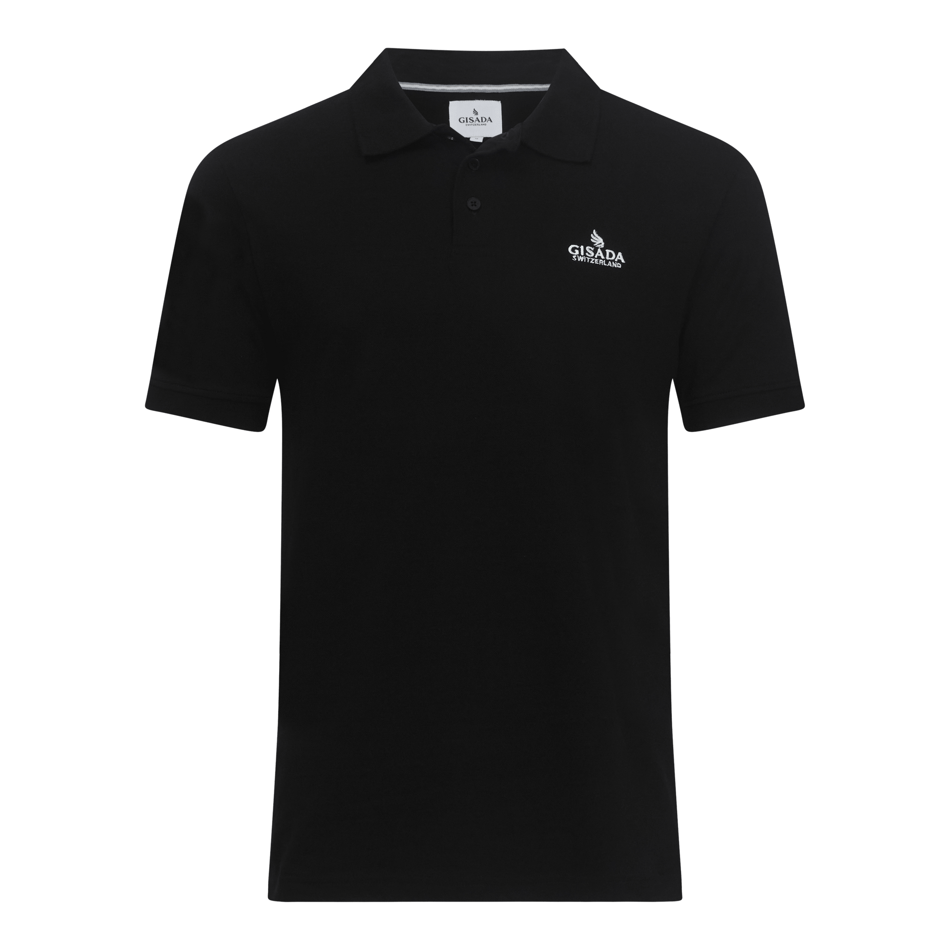 Regular Fit Polo in Cotton Piquet with 3D Embroidered Logo - Gisada.com