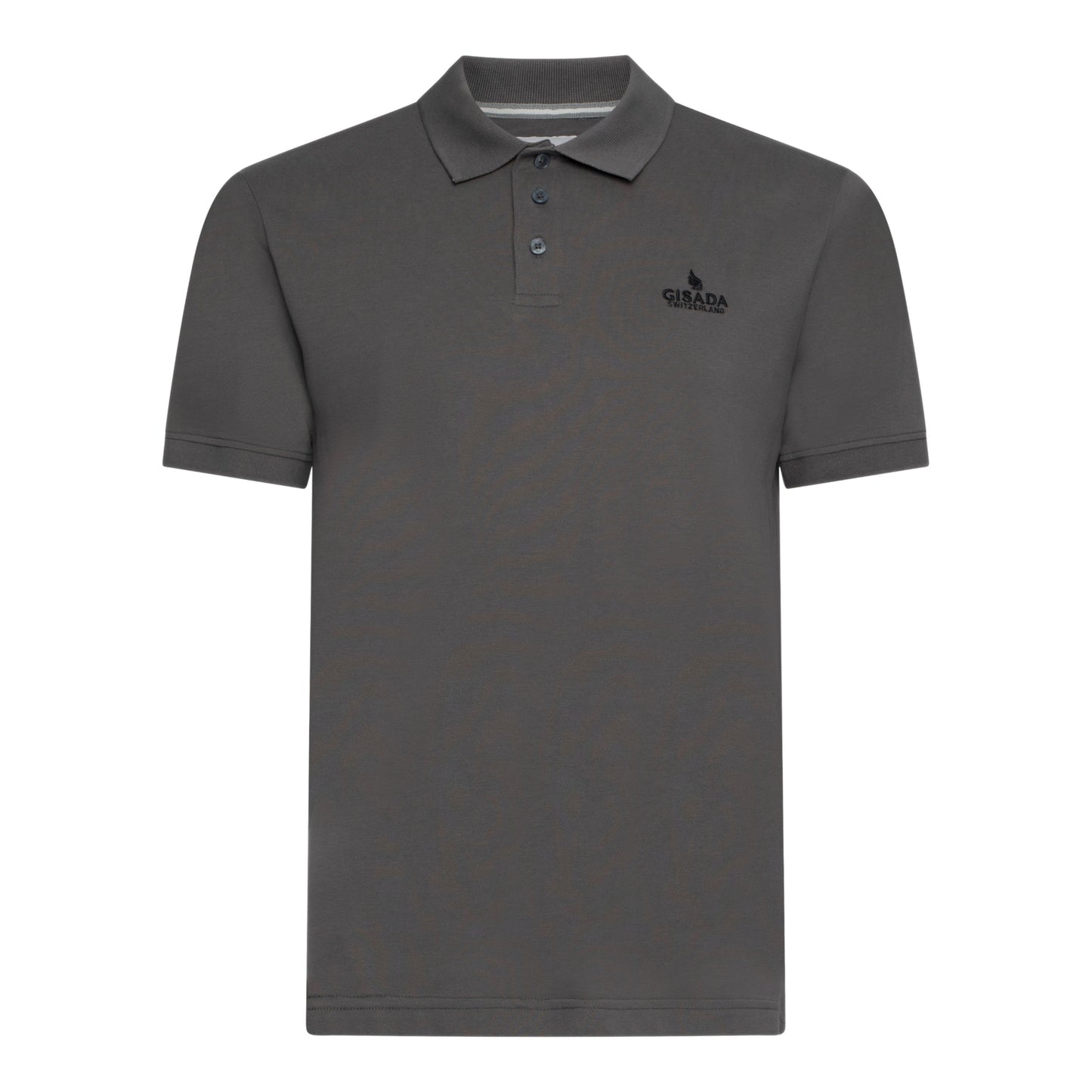 Regular Fit Polo in Cotton Piquet with 3D Embroidered Logo - Gisada.com