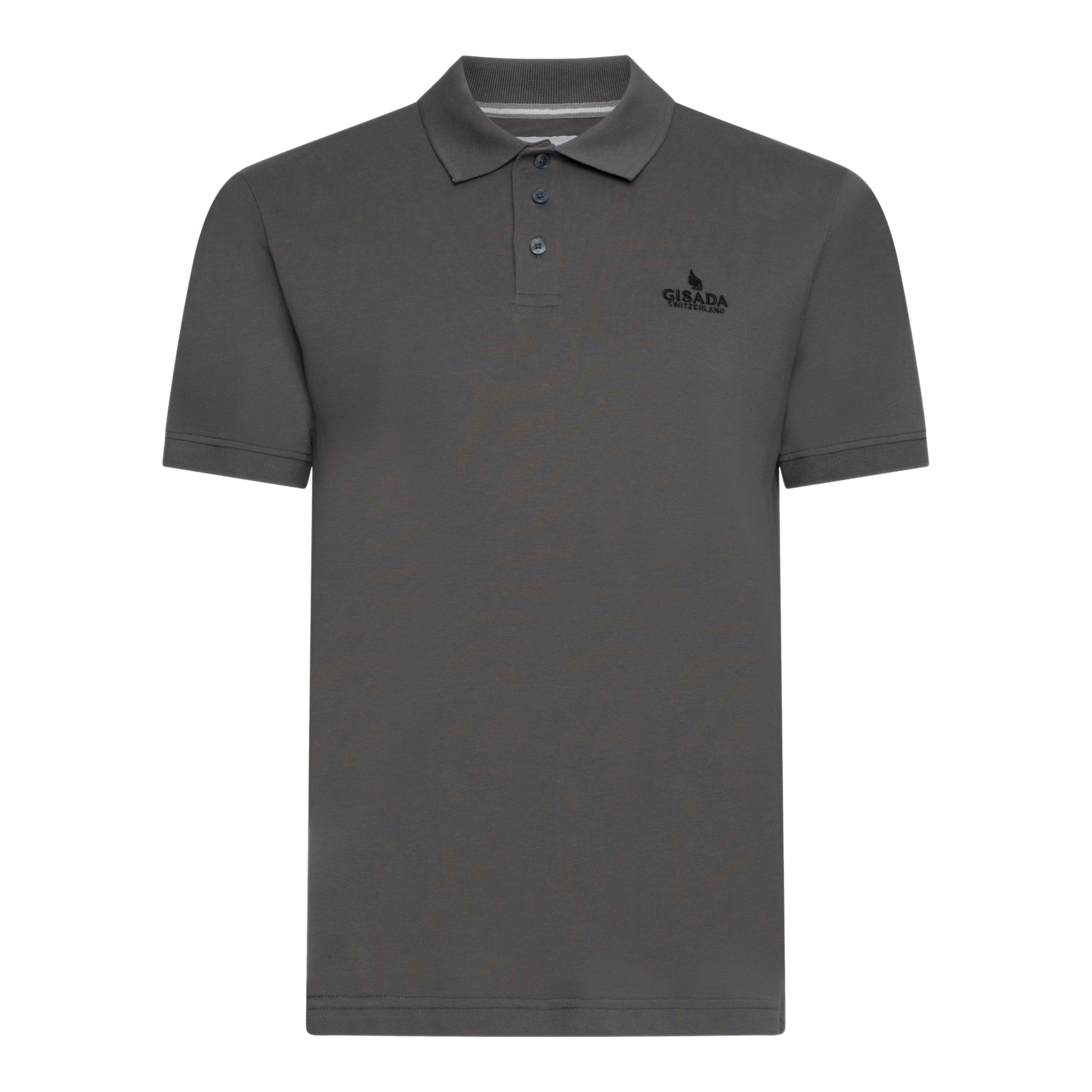 Regular Fit Polo in Cotton Piquet with 3D Embroidered Logo - Gisada.com