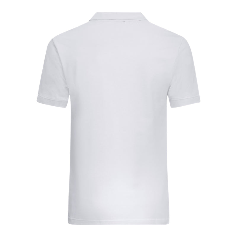 Regular Fit Polo in Cotton Piquet with 3D Embroidered Logo