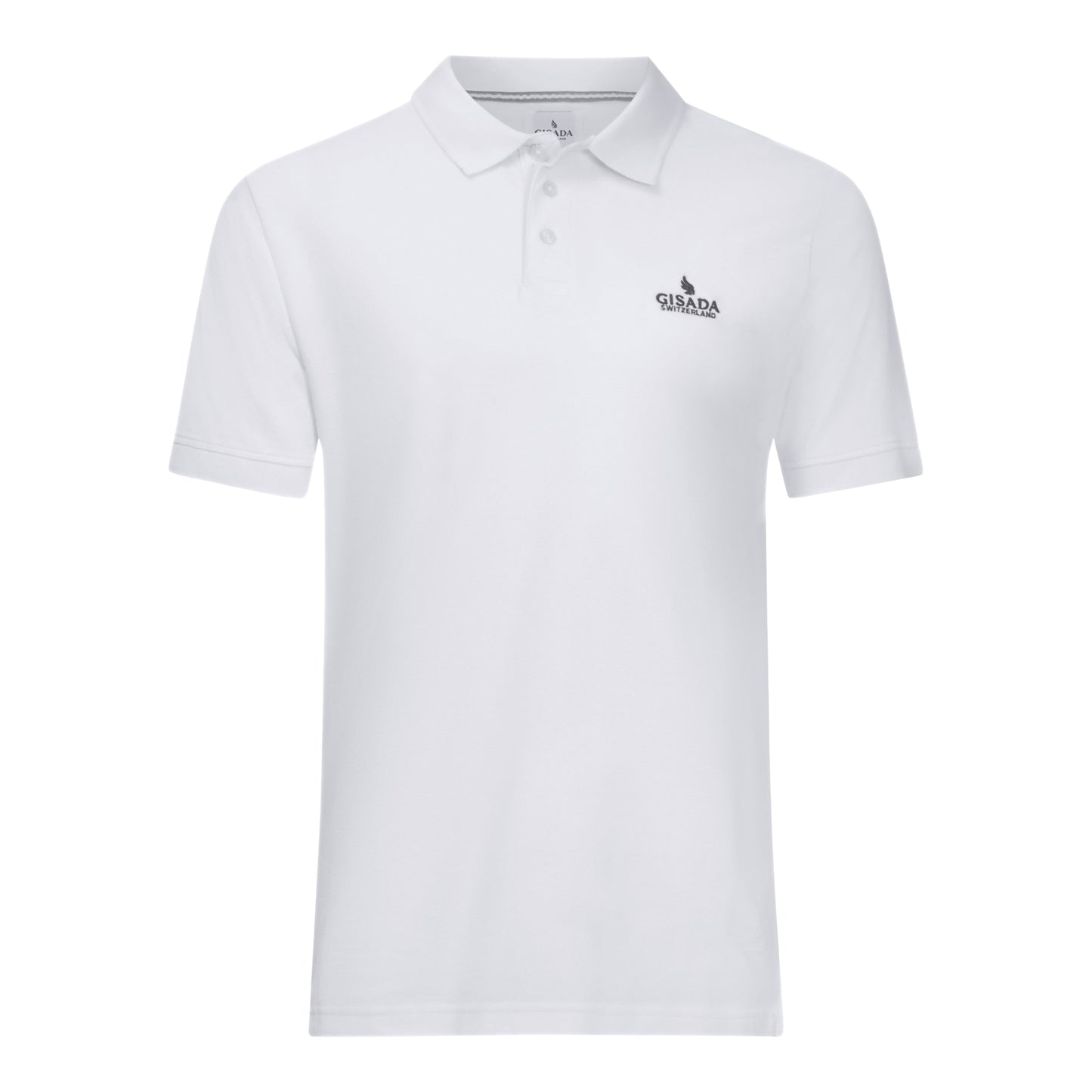 Regular Fit Polo in Cotton Piquet with 3D Embroidered Logo - Gisada.com