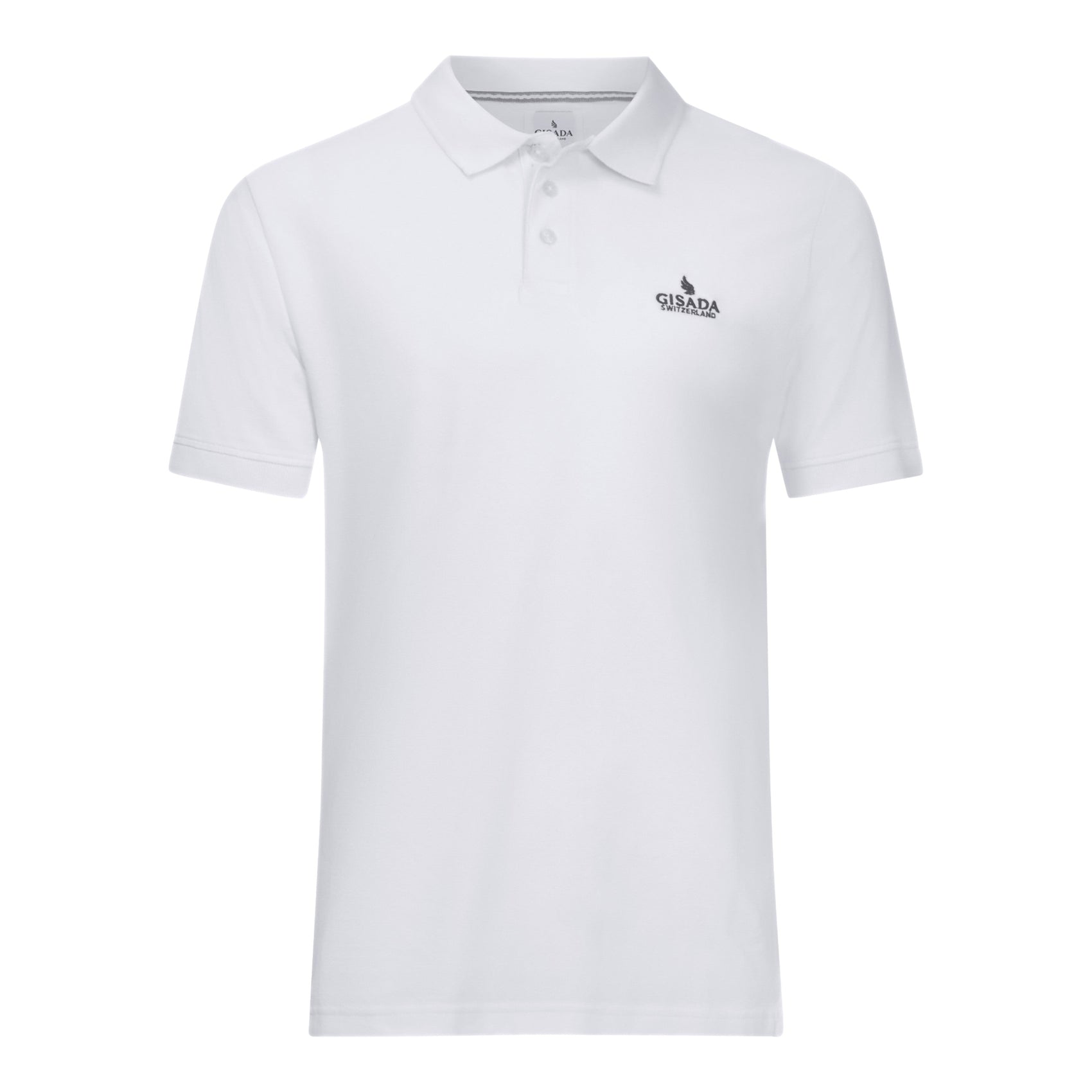 Regular Fit Polo in Cotton Piquet with 3D Embroidered Logo - Gisada.com