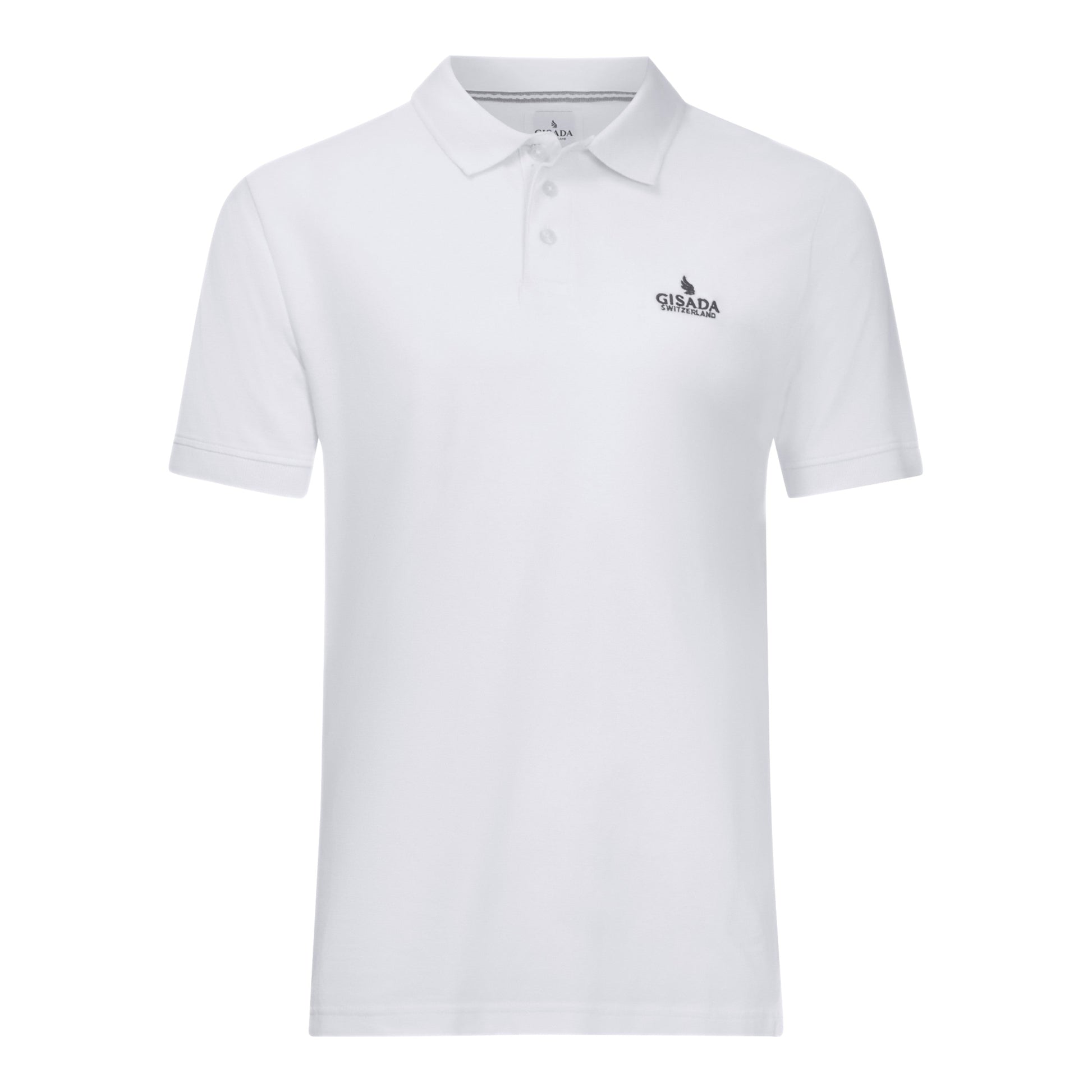 Regular Fit Polo in Cotton Piquet with 3D Embroidered Logo - Gisada.com