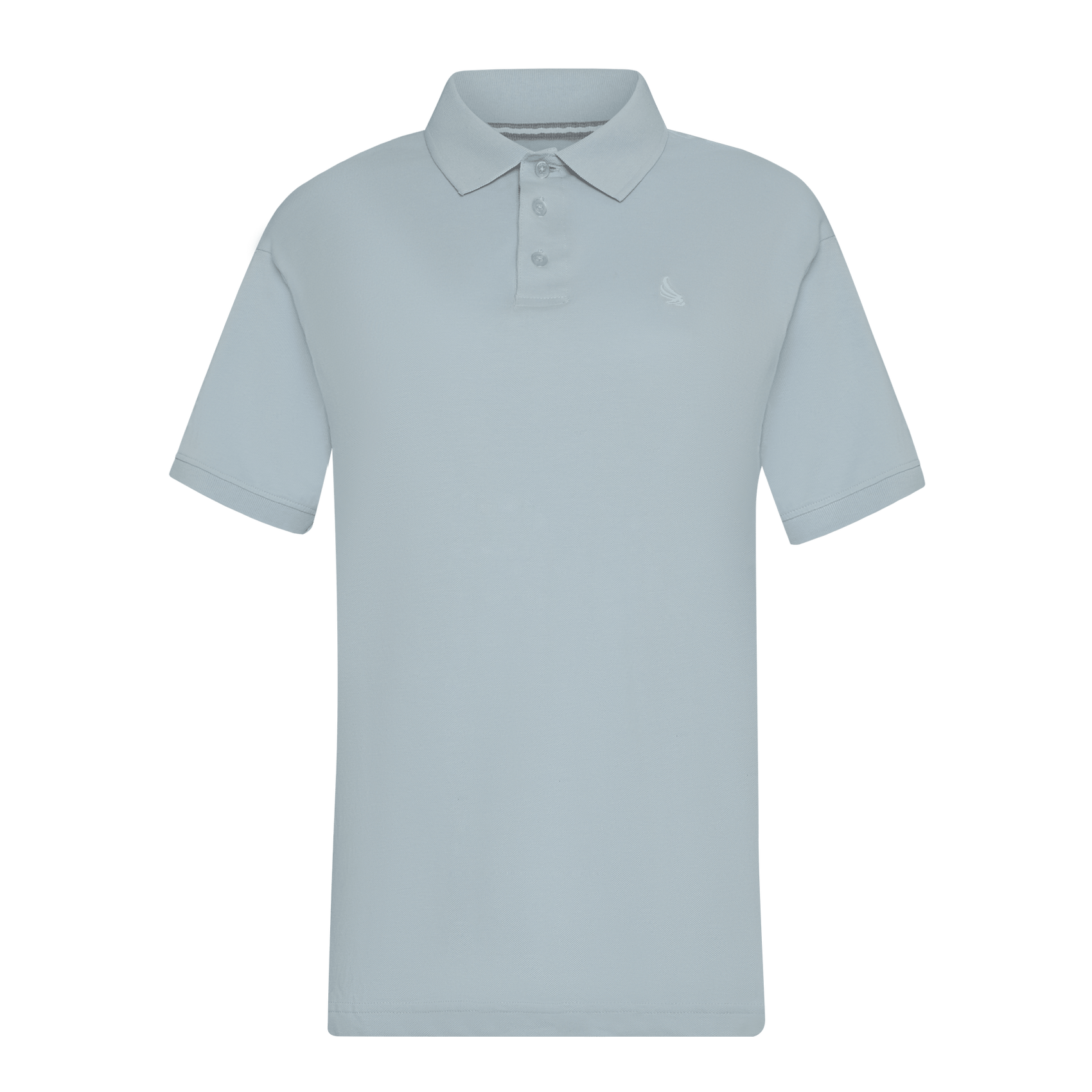 Regular Fit Polo in Cotton Piquet with 3D Embroidered Wing - Gisada.com