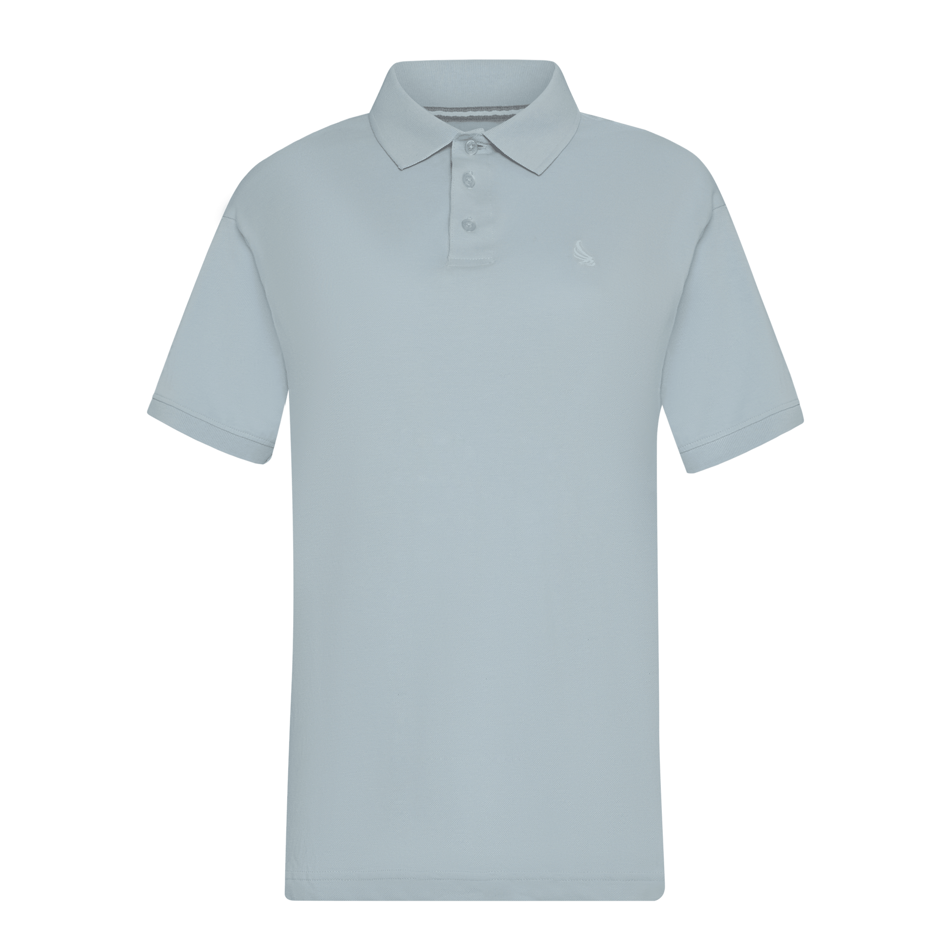 Regular Fit Polo in Cotton Piquet with 3D Embroidered Wing - Gisada.com